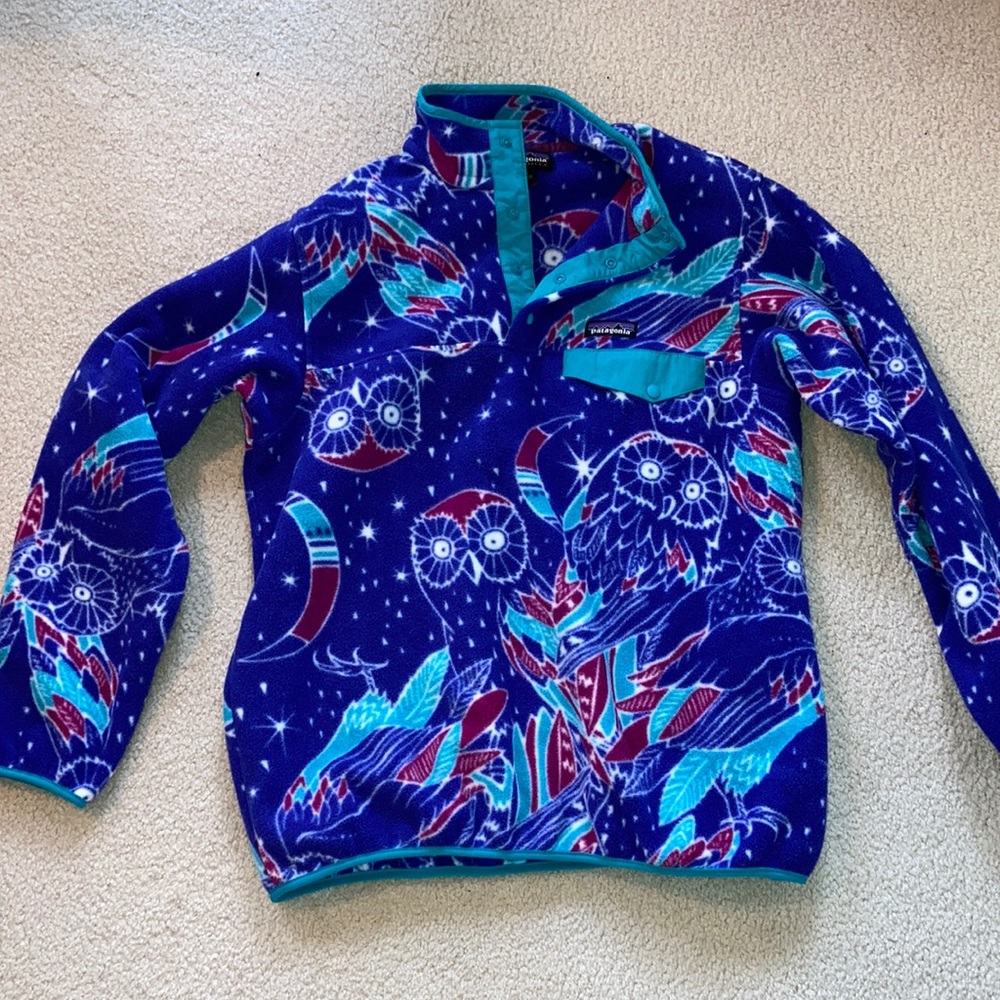 Patagonia Synchilla Rare Owl Print Fleece